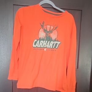 Carhartt Kids Vibrant Orange Long Sleeve Tee